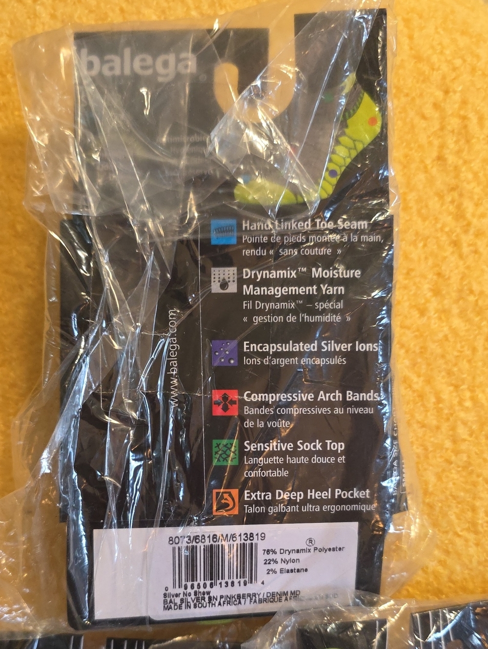 NWT Balega Silver no show running socks Medium Pinkberry Denim lot of 3 - Picture 4 of 4
